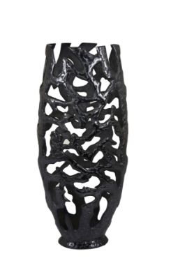 Picture of Cut Out Vase In Black