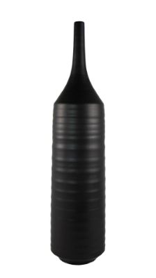 Picture of Black Grooved Tall Vase