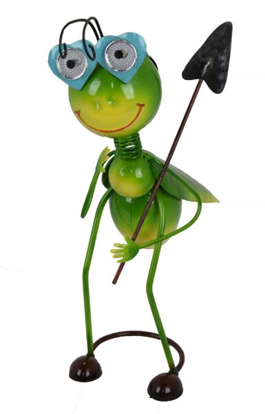 Picture of Metal Solar Garden Bug Green