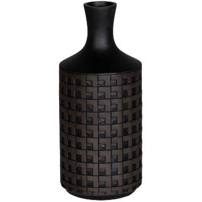 Picture of Vase Dark Gray Patterned