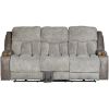 Picture of Denali Dual Power Reclining Sofa with Drop Down Table with Massage
