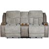 Picture of Denali Dual Power Reclining Console Loveseat with Massage
