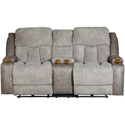 Picture of Denali Dual Power Reclining Console Loveseat with Massage