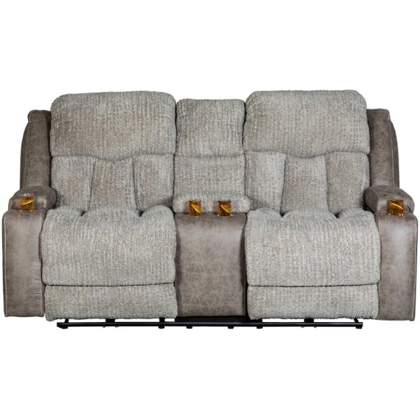 Picture of Denali Dual Power Reclining Console Loveseat with Massage