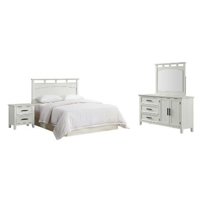 Picture of Miles Queen/Full Four Piece Set, White