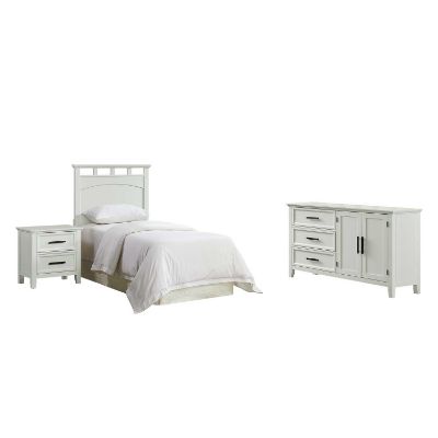 Picture of Miles Twin Three Piece Set, White