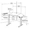 Picture of Stealth White Adjustable Desk