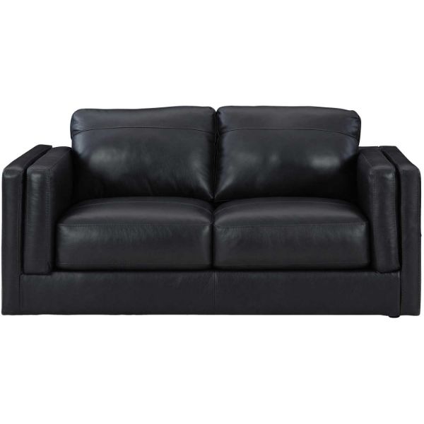 Picture of Amiata Onyx Leather Loveseat