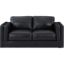 Picture of Amiata Onyx Leather Loveseat