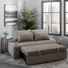 Picture of Zoona Taupe Sofa with Pull Out Bed