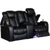 Picture of Cinema Dual Power Recline Console Loveseat with LE