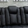 Picture of Cinema Dual Power Recline Sofa with Drop Table and