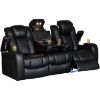 Picture of Cinema Dual Power Recline Sofa with Drop Table and