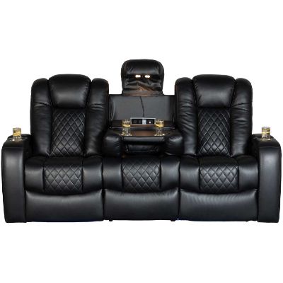 Picture of Cinema Dual Power Recline Sofa with Drop Table and
