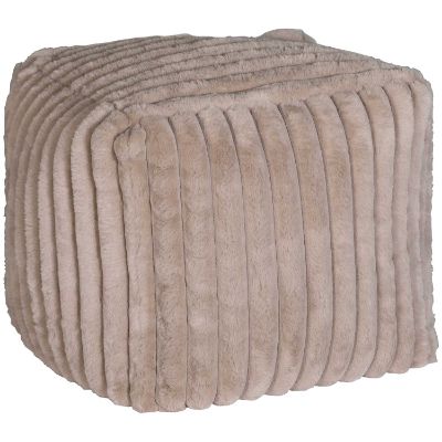 Picture of Taupe Channel Pouf