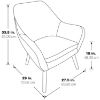 Picture of Della Rust Mid-Century Accent Chair