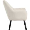 Picture of Della Linen Mid-Century Accent Chair