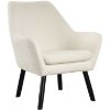 Picture of Della Linen Mid-Century Accent Chair