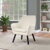 Picture of Della Linen Mid-Century Accent Chair