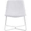 Picture of Grayson White Accent Chair with White Frame