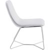 Picture of Grayson White Accent Chair with White Frame