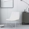 Picture of Grayson White Accent Chair with White Frame