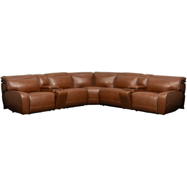 Picture of Tora 7PC Leather Power Headrest Recline Sectional