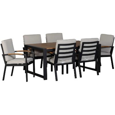 Picture of Bruges 7-Piece Taupe Patio Dining Set