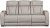 Picture of Gray Leather Dual Power Zero Gravity Recline Sofa