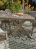 Picture of Beach Front Rect Dining Table W/Umb Opt, Beige