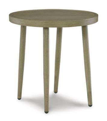 Picture of Swiss Valley Round End Table, Beige