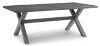 Picture of Elite Park Rect Dining Table W/Umb Opt, Dark Gray