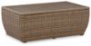 Picture of Sandy Bloom Rectangular Cocktail Table, Beige