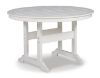 Picture of Crescent Luxe Round Dining Table W/Umb Opt, White