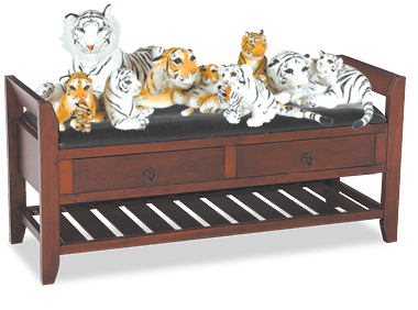 Stuffed tigers