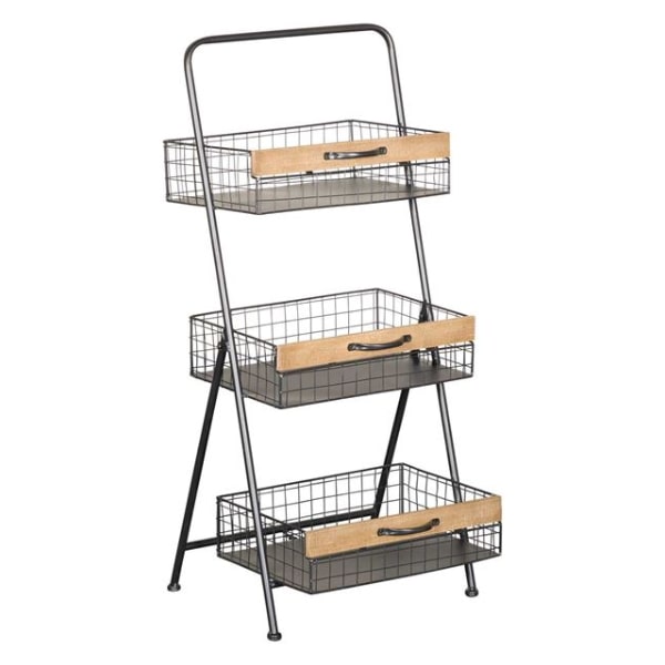 THREE TIER METAL WIRE RACK