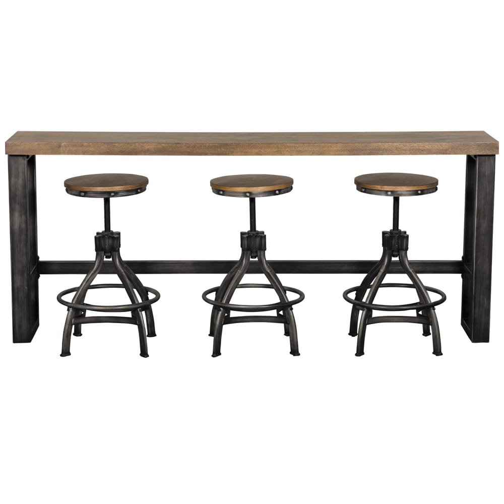 Chandler Sofa Bar Table and Adjustable Height Barstool