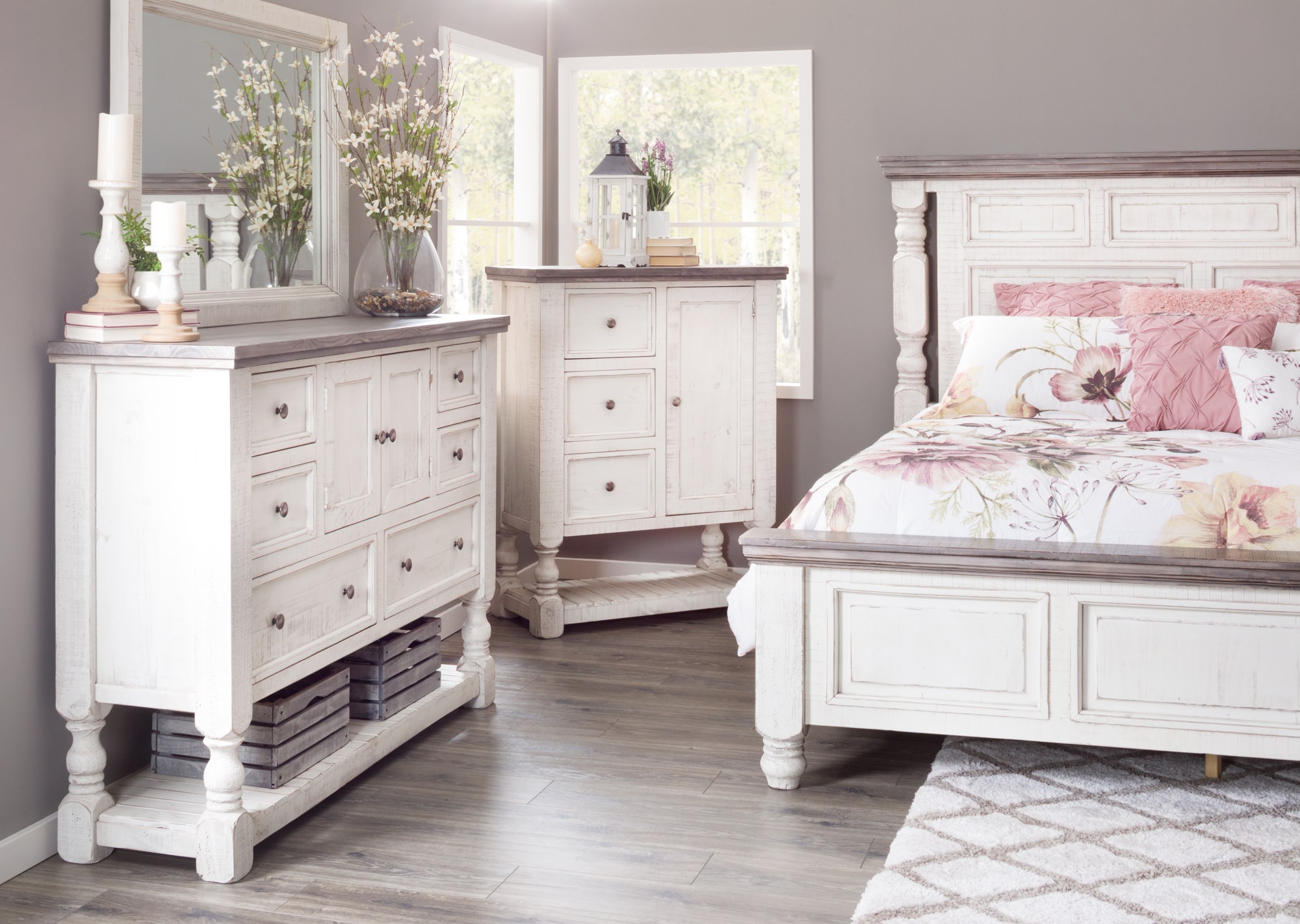 Stone Door Chest and Stone Dresser