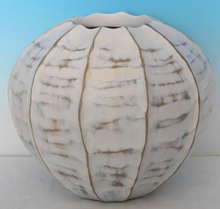 Round Rubbed Vase