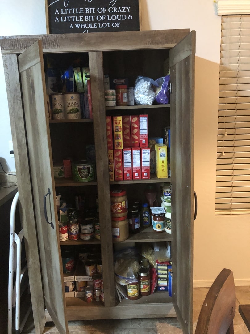 Adept Wide Storage Oak Cabinet